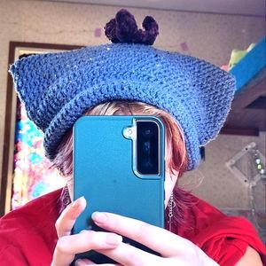 BLUEBERRY CAT EAR BEANIE